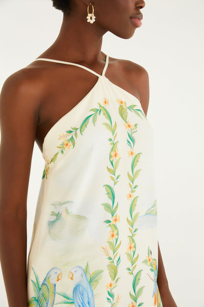 Vestido Curto Estampado Brisa De Rio