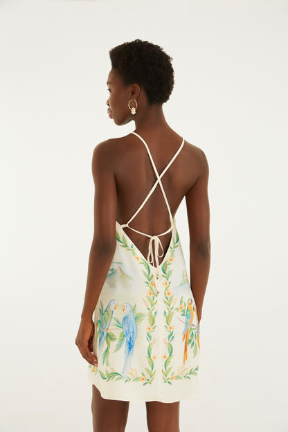 Vestido Curto Estampado Brisa De Rio
