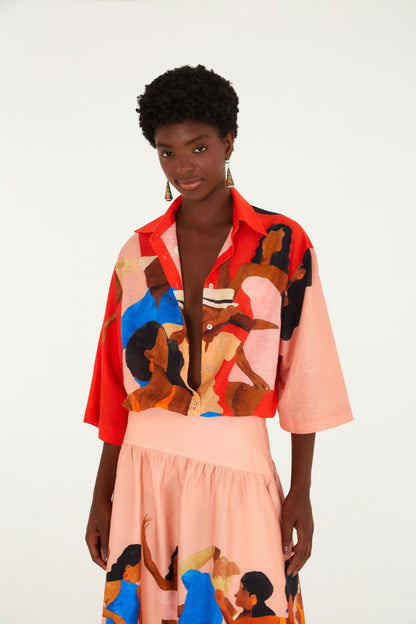 Camisa Estampada Samba No Pé