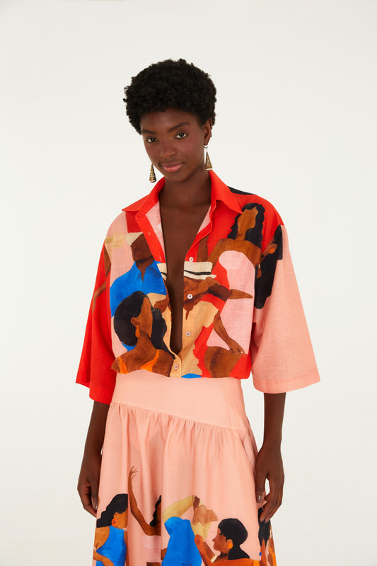 Camisa Estampada Samba No Pé