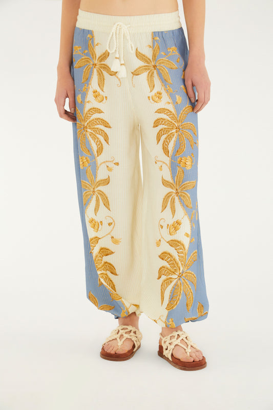 Pantalón Palazzo Estampado Ourinho Tropical