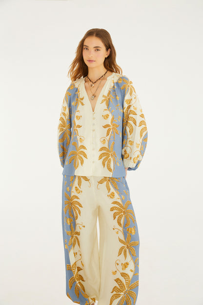 Pantalón Palazzo Estampado Ourinho Tropical