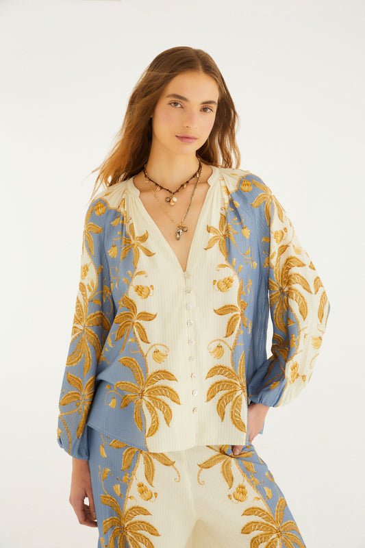 Blusa Estampada Ourinho Tropical