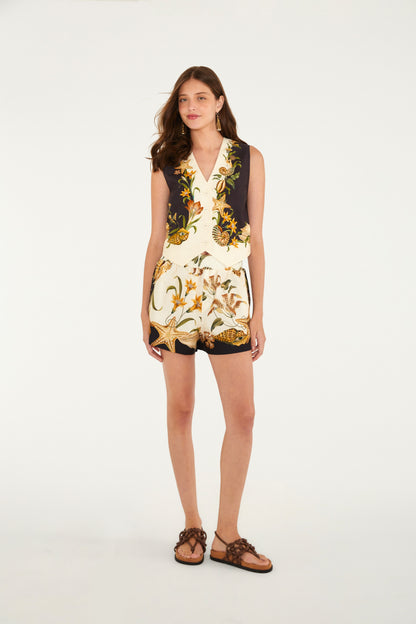 Blusa Estampado Concha Surreal