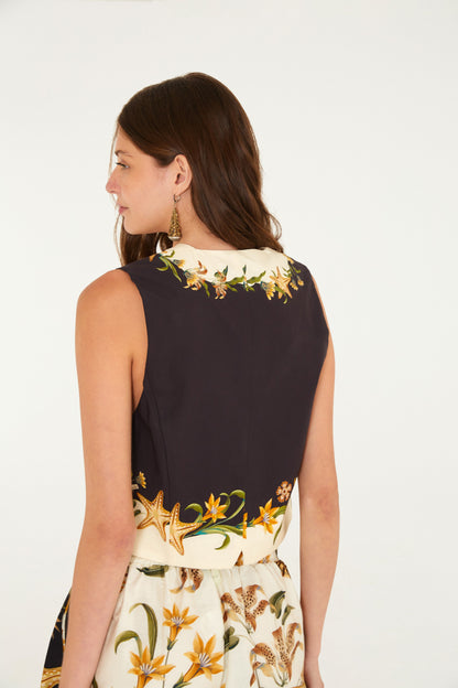 Blusa Estampado Concha Surreal