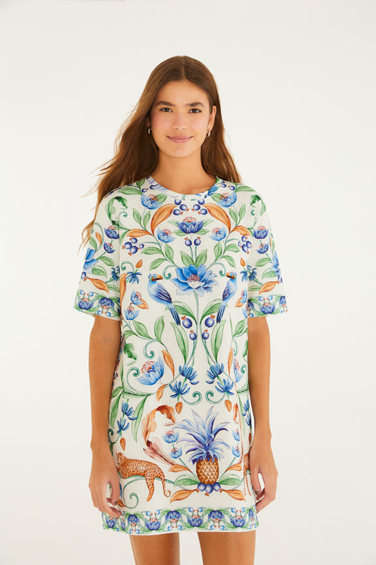 Vestido T-Shirt Básico Estampado Elsa