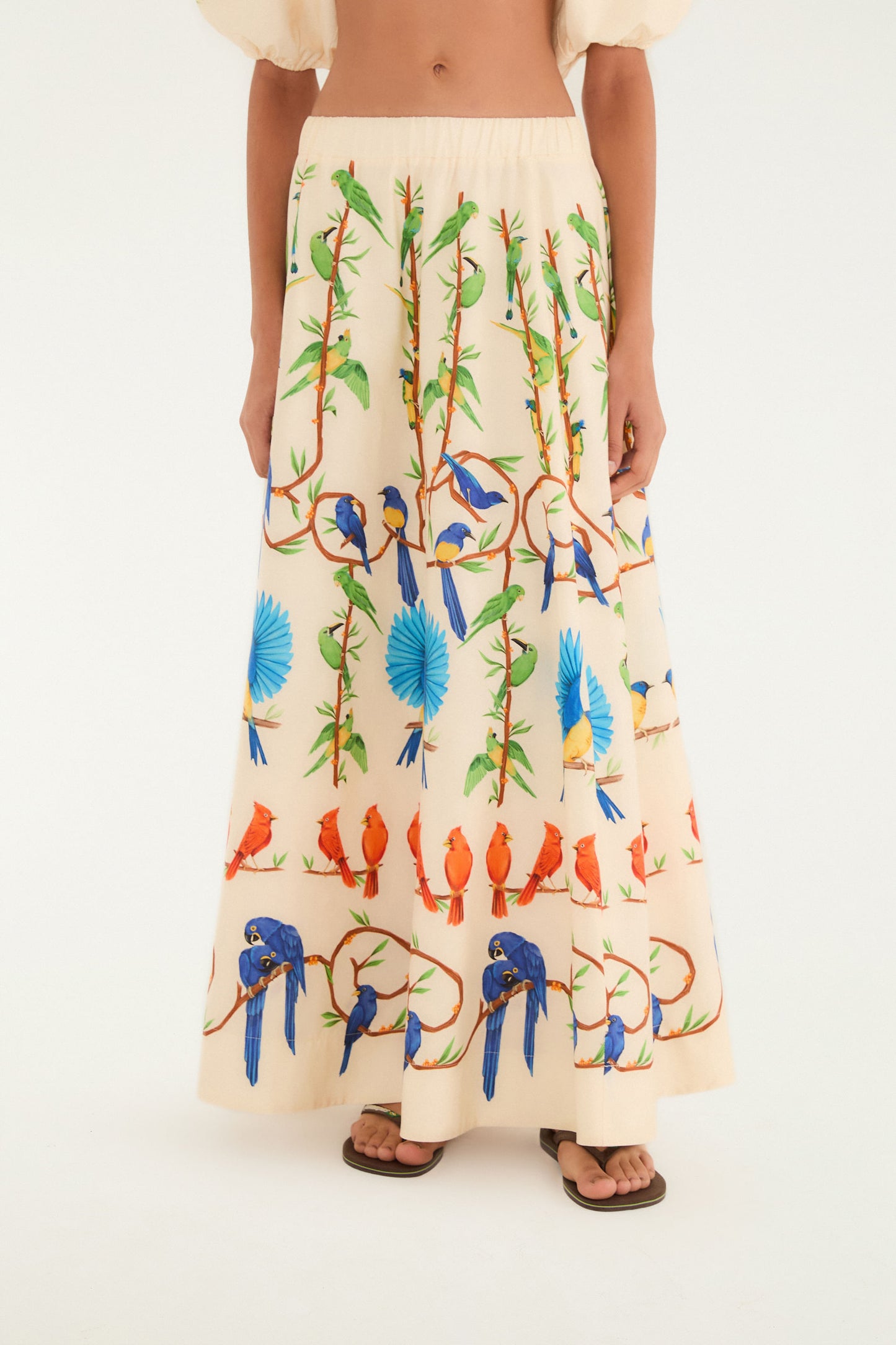 Falda Maxi Flor de Aire