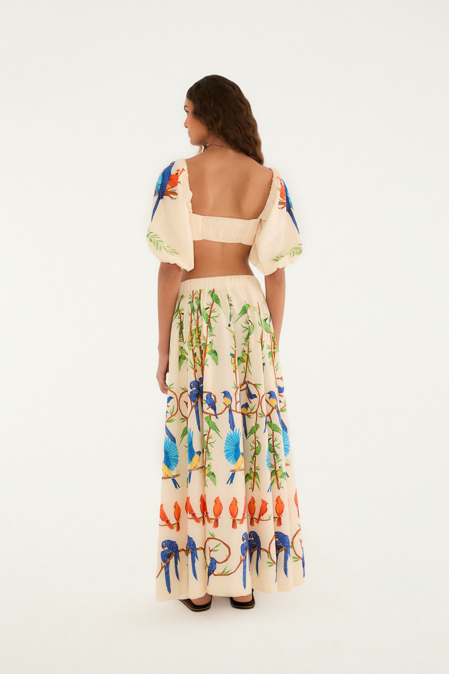 Falda Maxi Flor de Aire