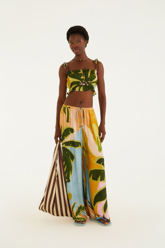 Top Fruncido Jardin Burbuleta