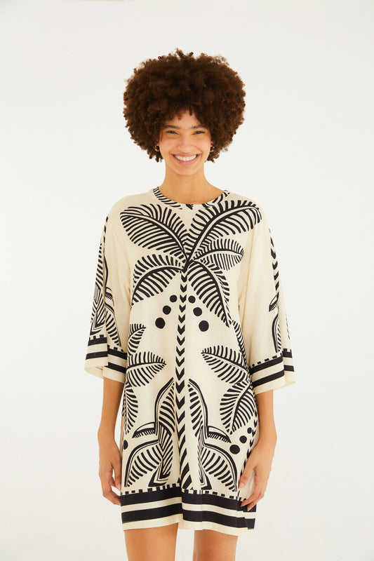 Vestido T-Shirt Big Listra Tropical