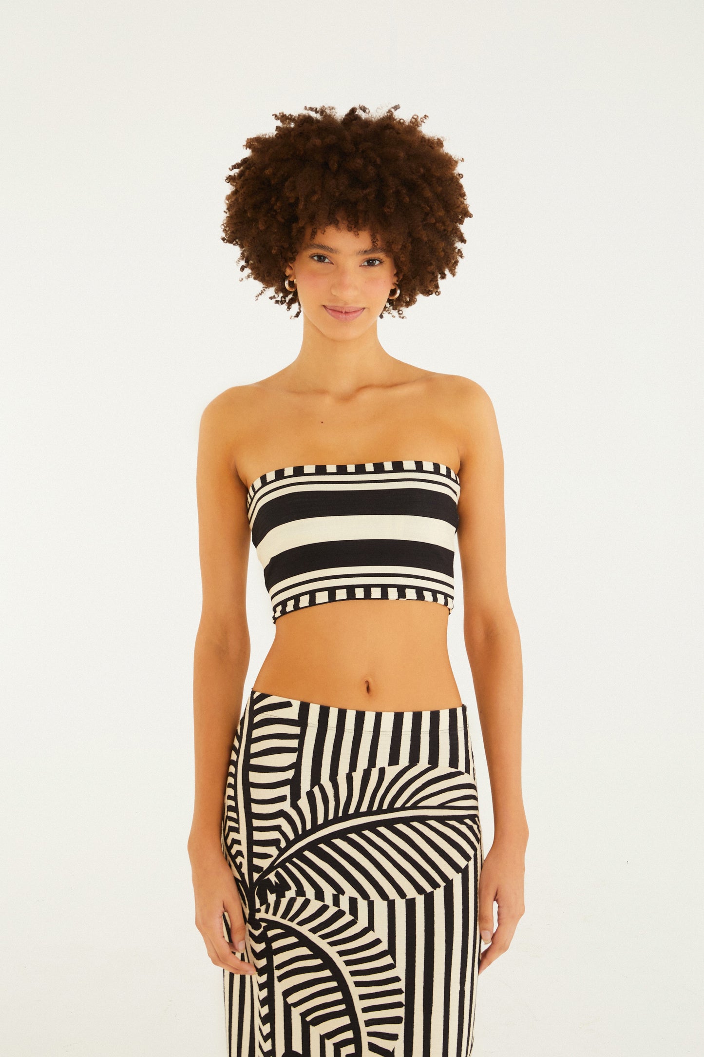 Top Double Estampado Listra Tropical