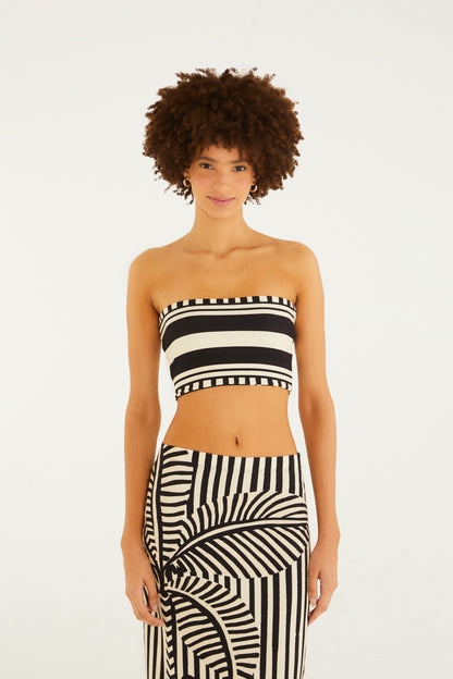 Top Double Estampado Listra Tropical