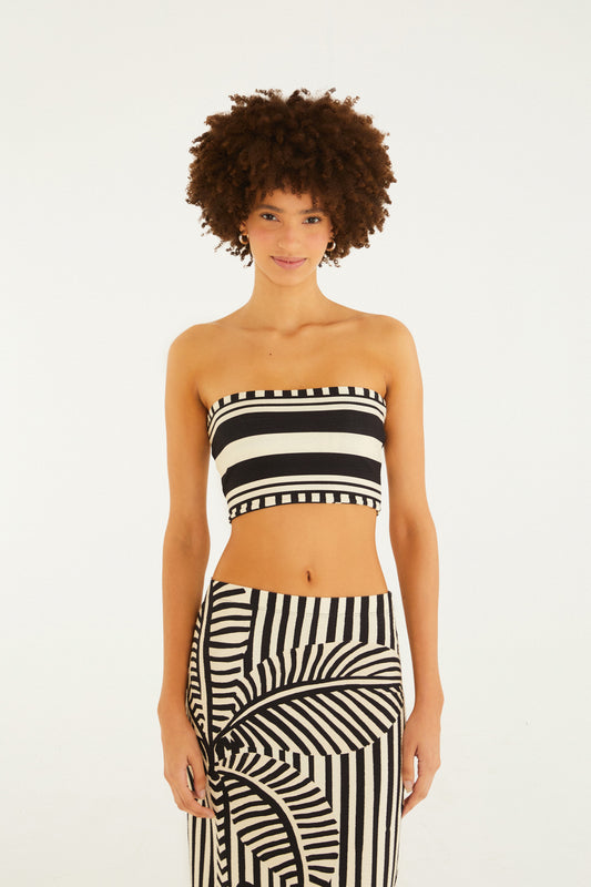 Top Double Estampado Listra Tropical