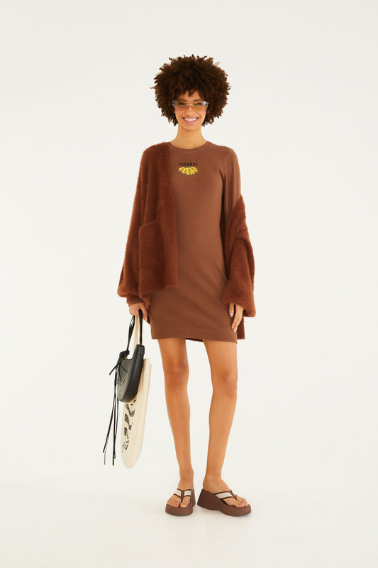 Cardigan Tricot Pelinho Com Bolso