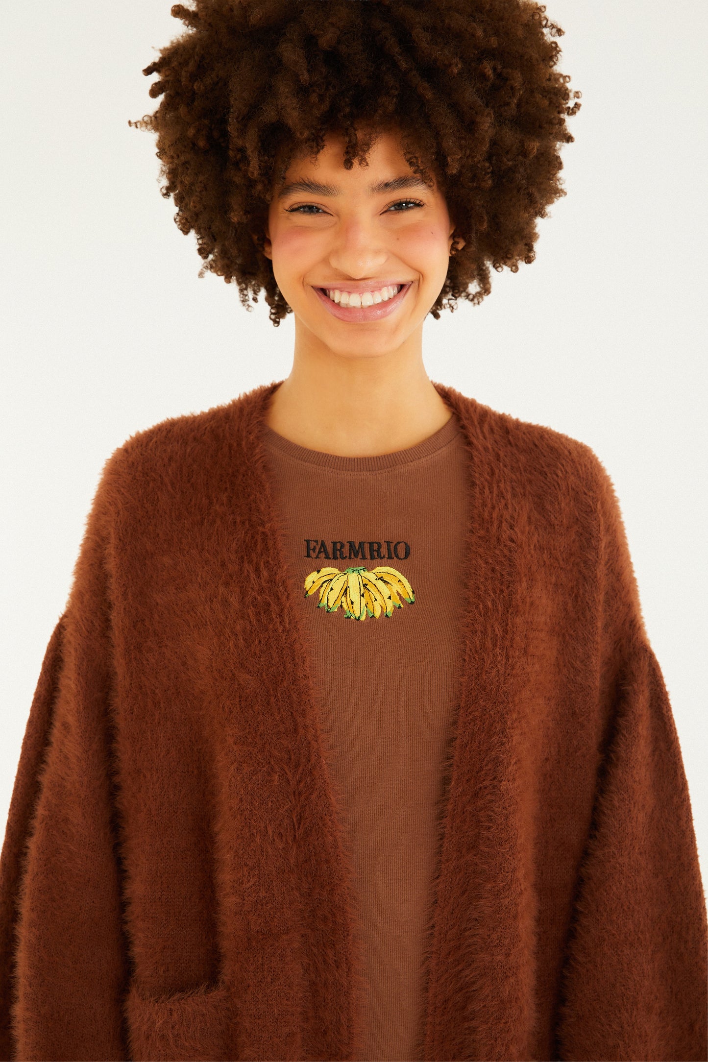 Cardigan Tricot Pelinho Com Bolso