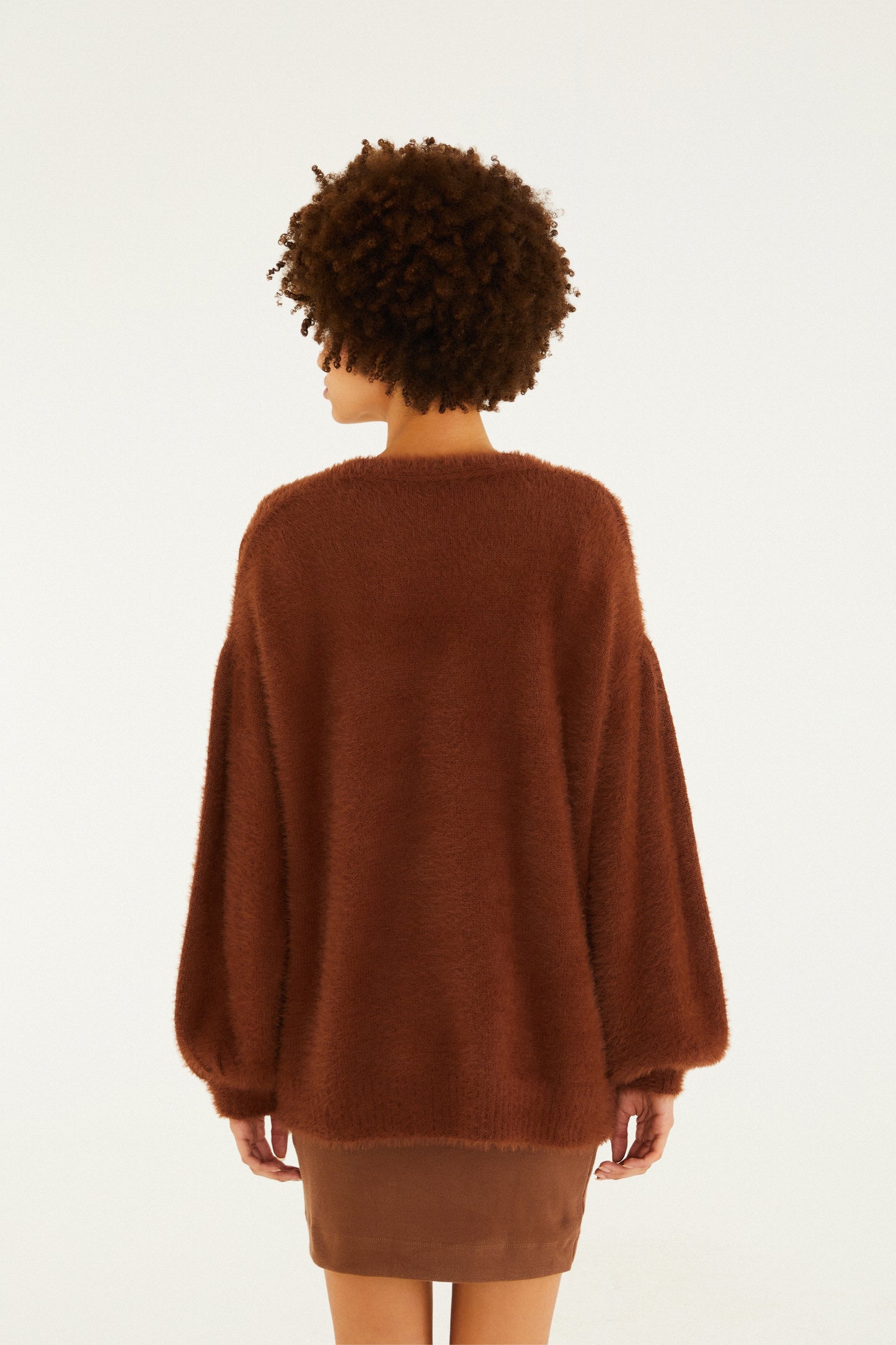 Cardigan Tricot Pelinho Com Bolso