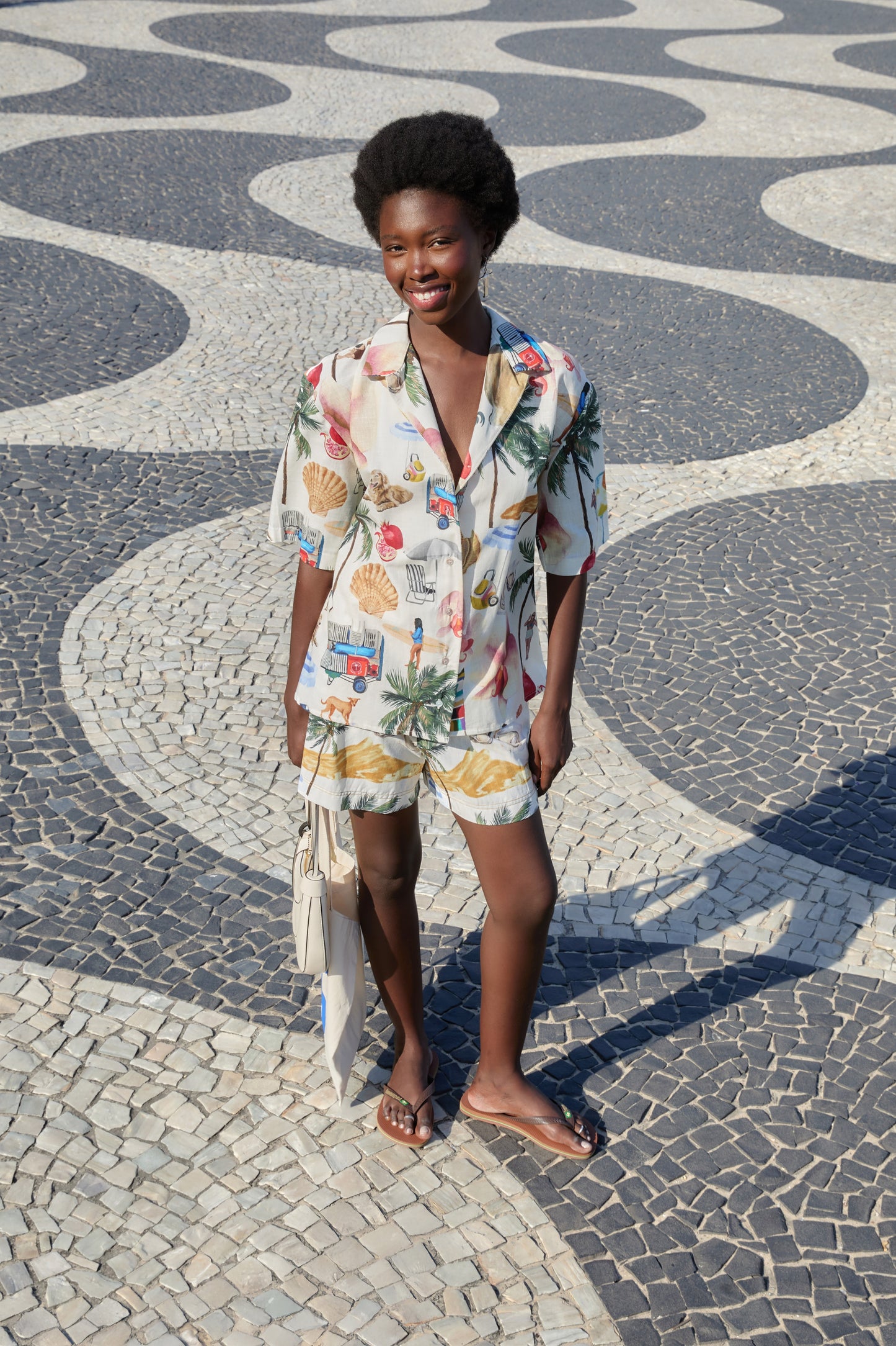 Bermuda Estampado Colagem Carioca