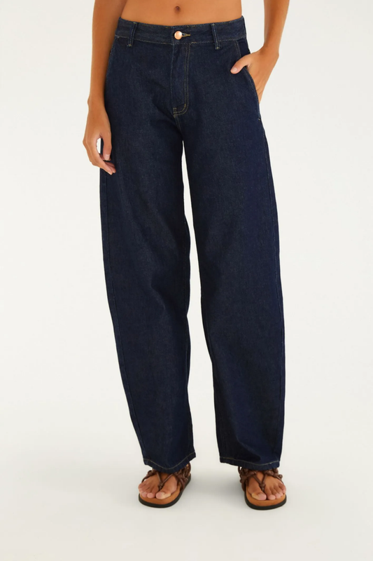 Pantalón de Jeans Cintura Média Original