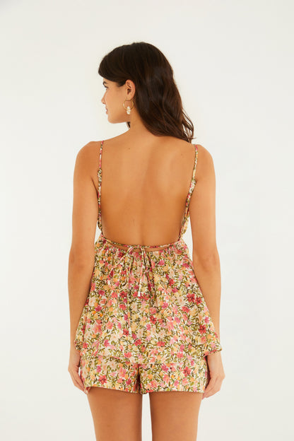 Jumpsuit Estampado Flor De Fruta