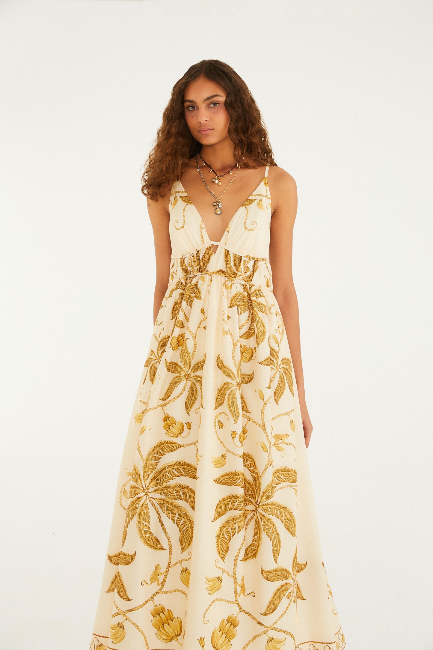 Vestido Cropped Estampado Ourinho Tropical