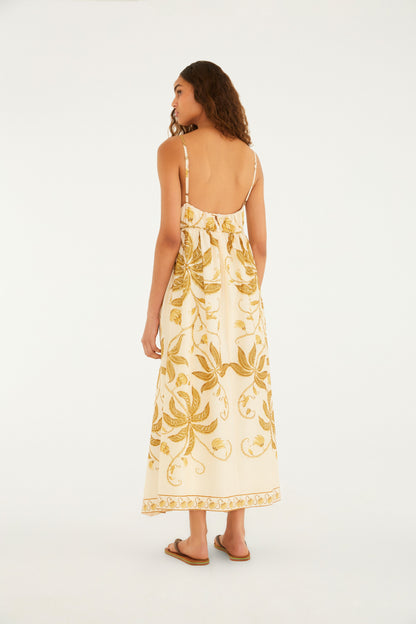 Vestido Cropped Estampado Ourinho Tropical