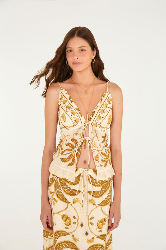 Blusa Estampada Ourinho Tropical