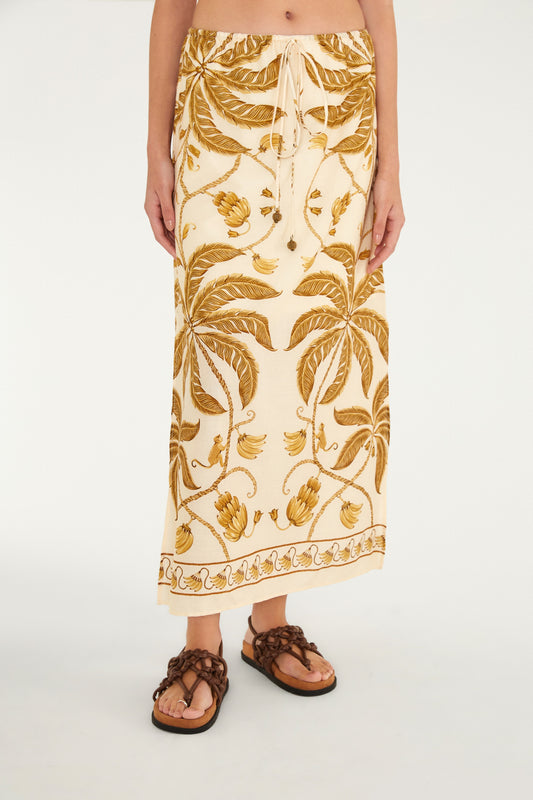Falda Estampada Ourinho Tropical