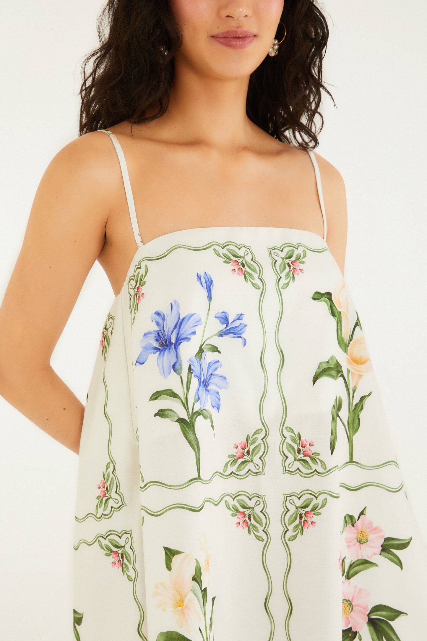 Vestido Corto Estampado Aquaflora