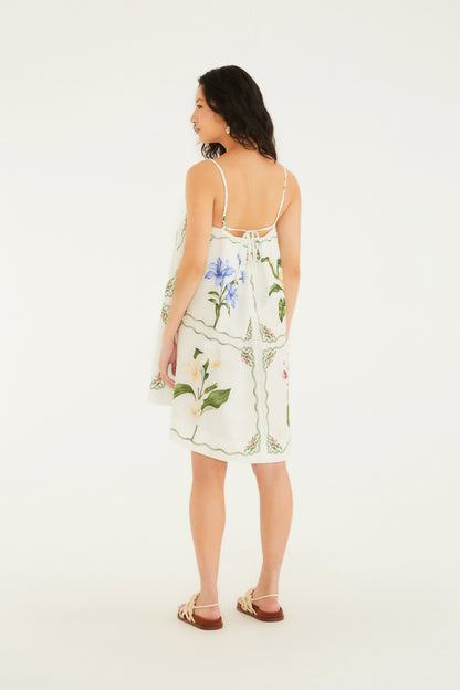 Vestido Corto Estampado Aquaflora