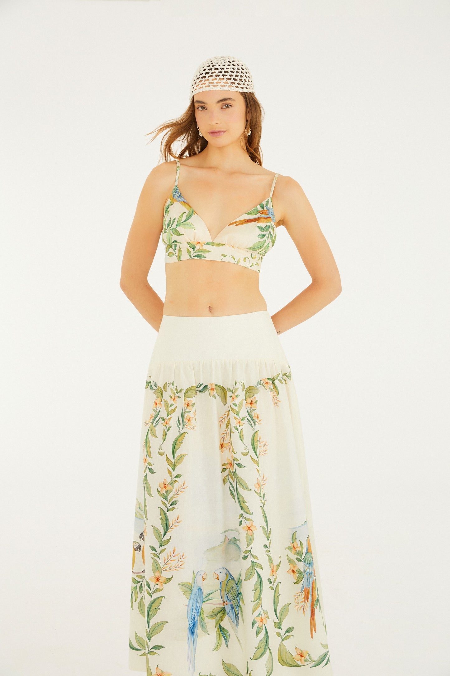 Falda Estampada Respiro De Rio