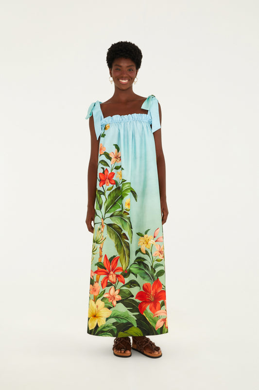 Vestido Estampado Jardim Eva