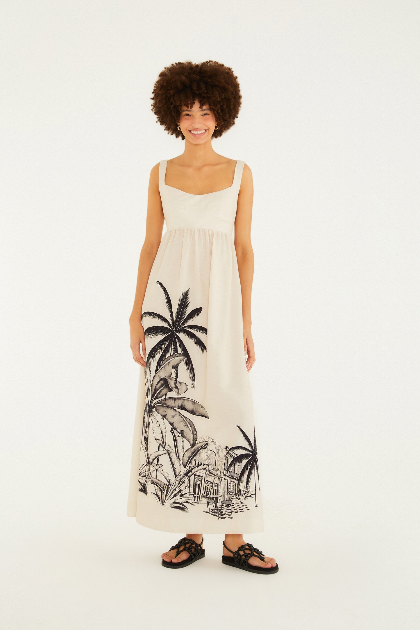 Vestido Cropped Estampado Vila Teresa