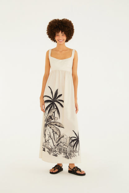 Vestido Cropped Estampado Vila Teresa