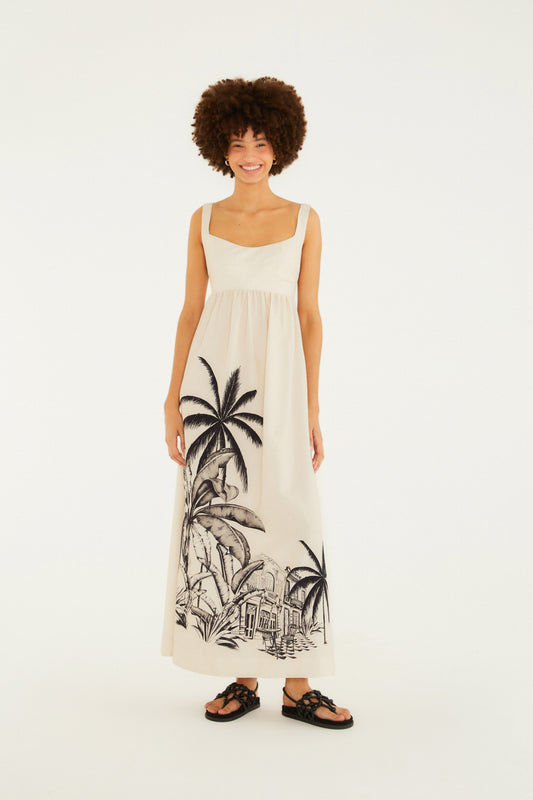 Vestido Cropped Estampado Vila Teresa