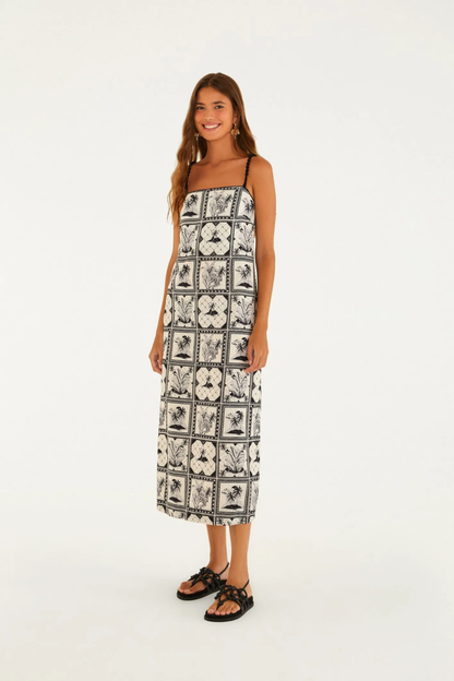 Vestido Cropped Estampado Rio Clássico