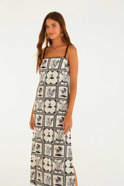 Vestido Cropped Estampado Rio Clássico