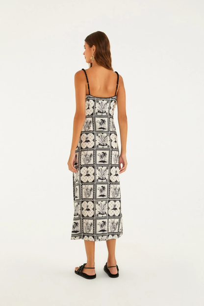 Vestido Cropped Estampado Rio Clássico