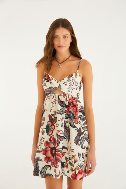 Vestido Curto Estampado Boho De Mar