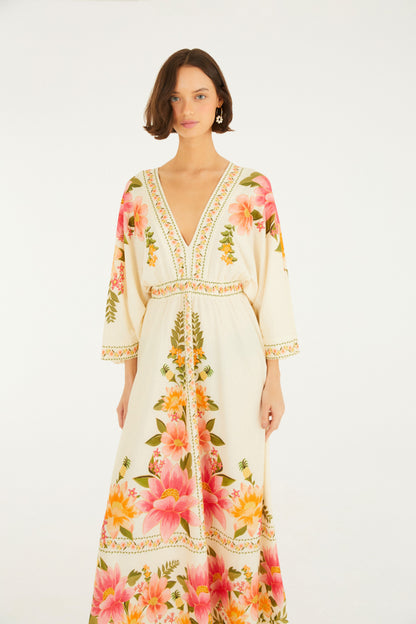Vestido Cropped Estampado Carolina