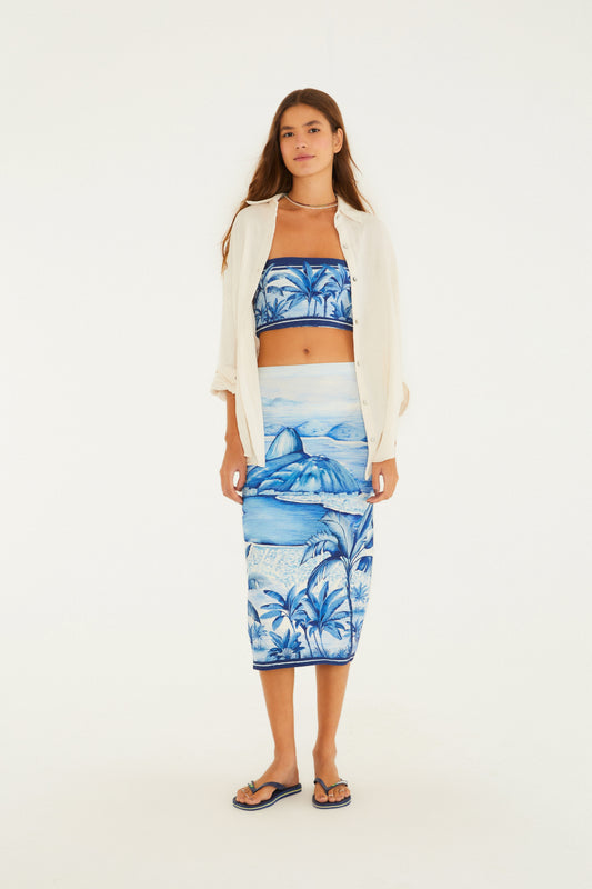 Top Recto Estampado Rio Vintage