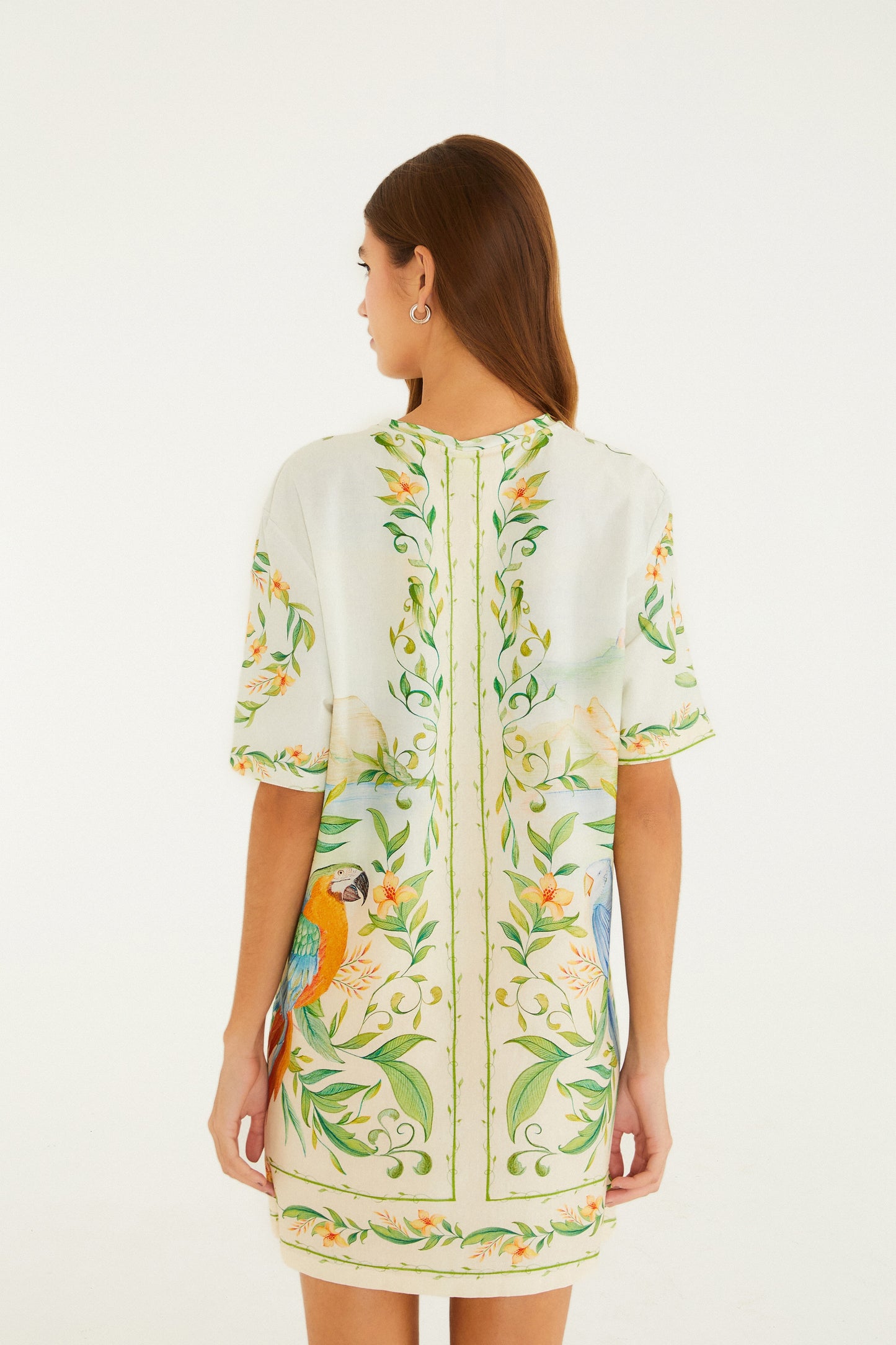 Vestido T-Shirt Básico Estampado Respiro De Rio