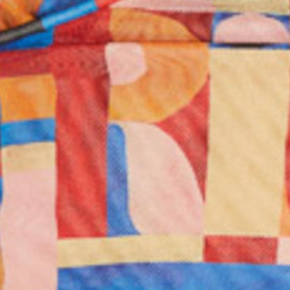 Blusa de Tul Única Estampada Rio Gráfico