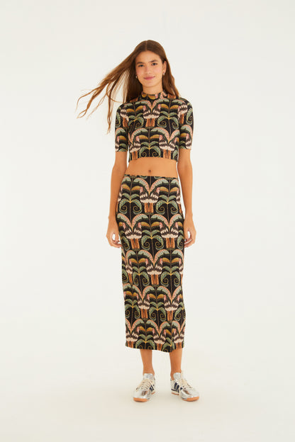 Blusa Cropped Estampada Tucano Real