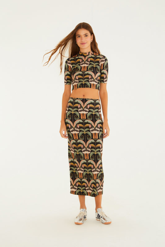 Blusa Cropped Estampada Tucano Real