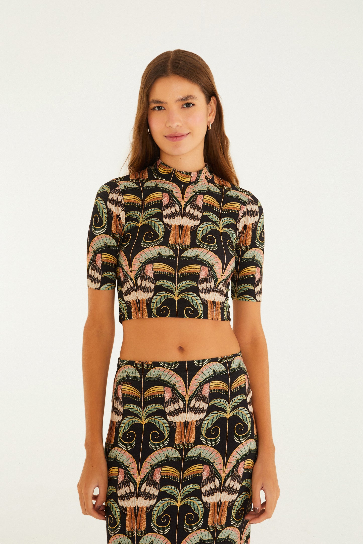 Blusa Cropped Estampada Tucano Real