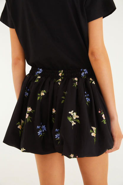 Shorts Balonê Estampado Água De Flor