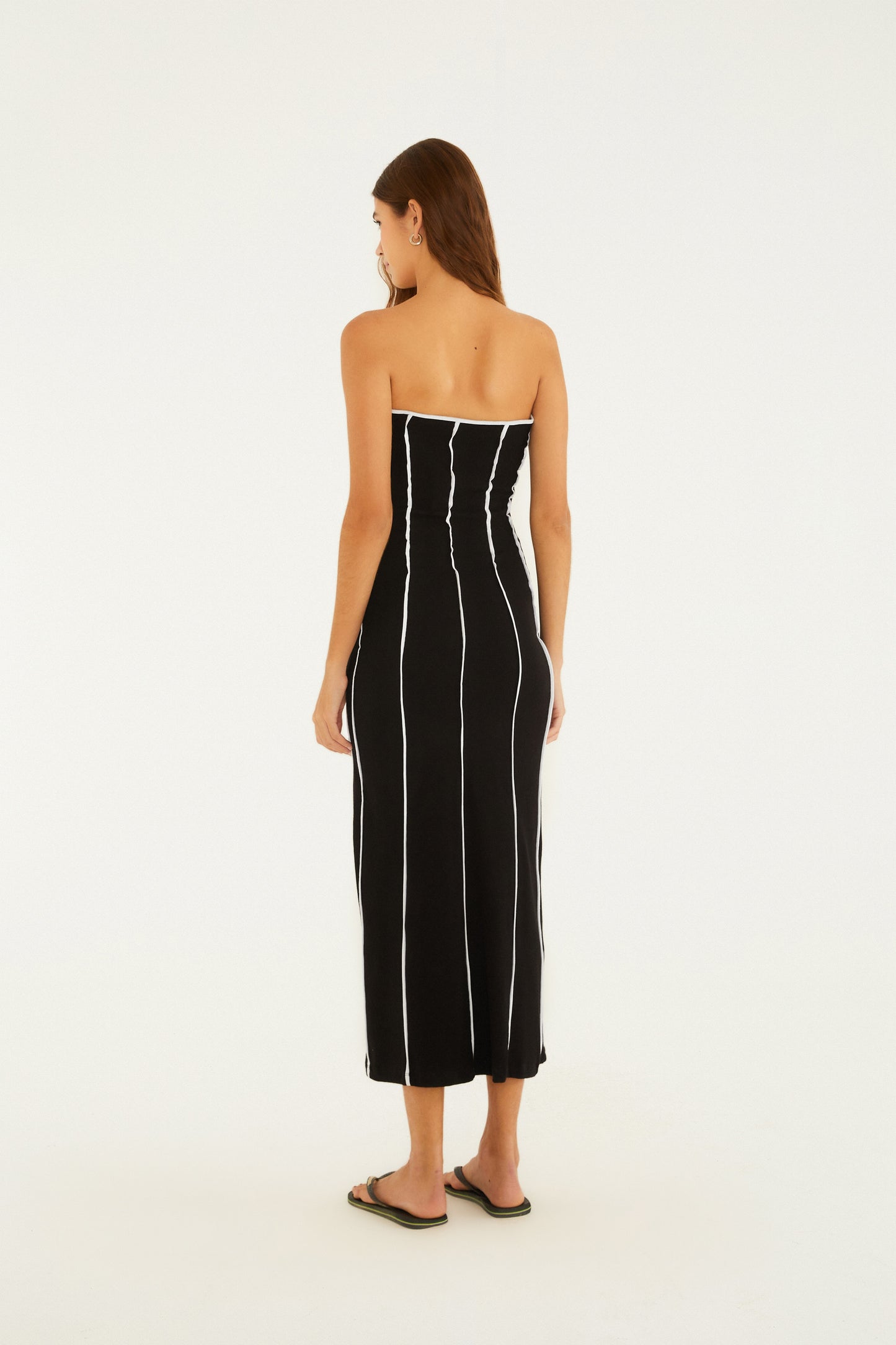 Vestido Midi Vies bicolor
