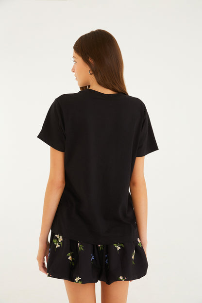 T-Shirt Fit Buquê Farm Rio