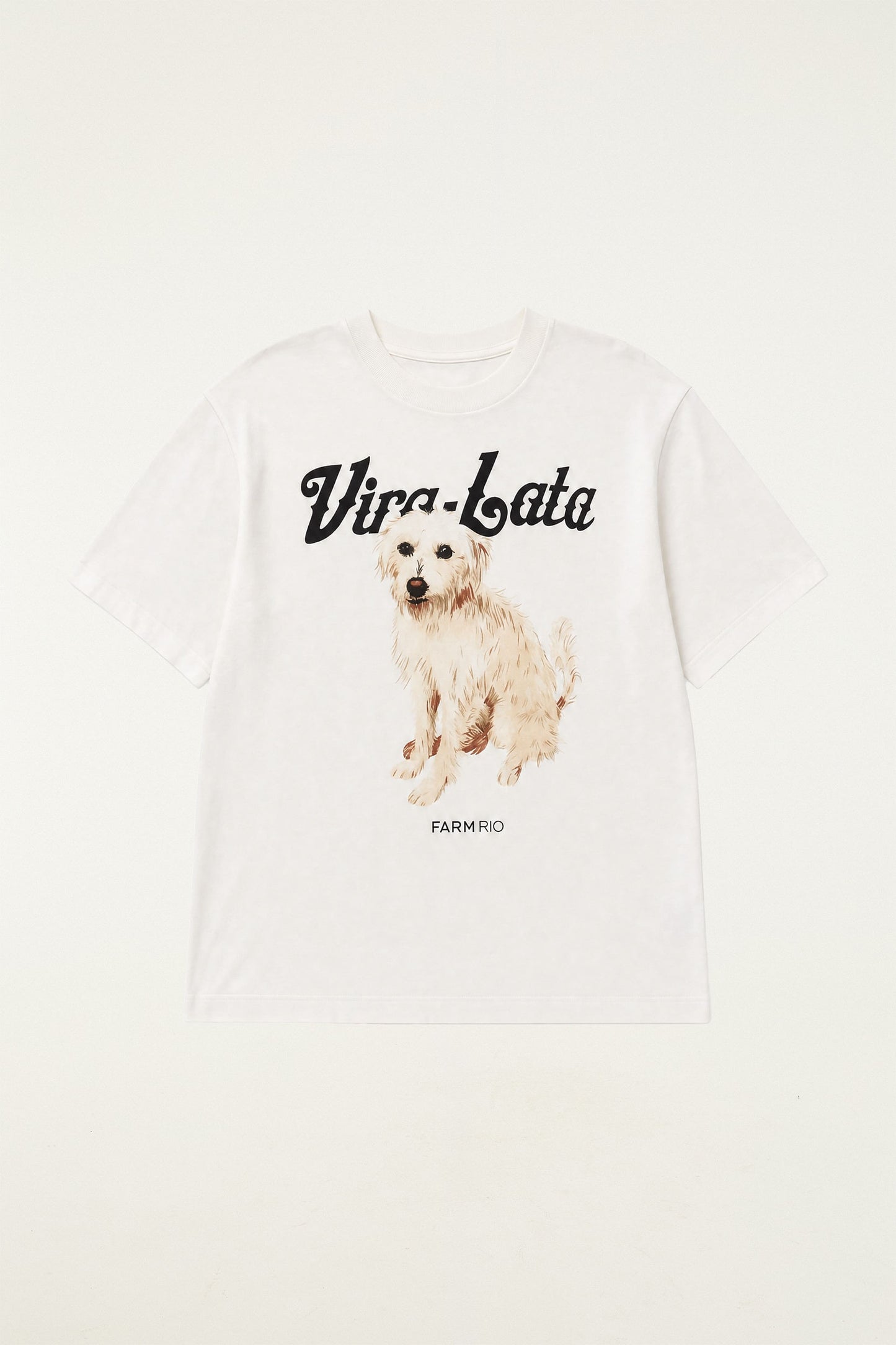 Camiseta Media Vira Lata Fiapo De Manga