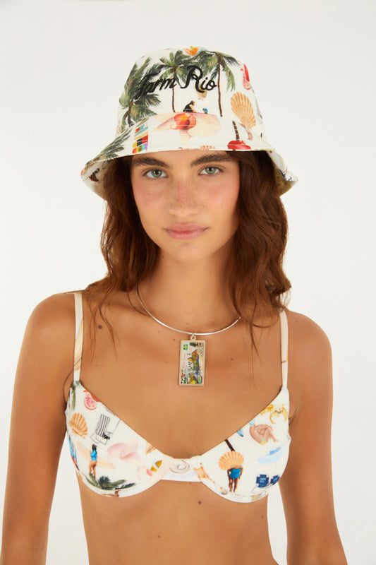 Sombrero Estampado Colagem Carioca